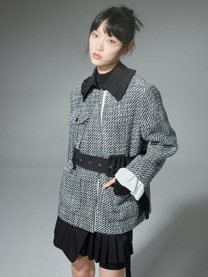 Color Contrast Small Fragrant Jacket