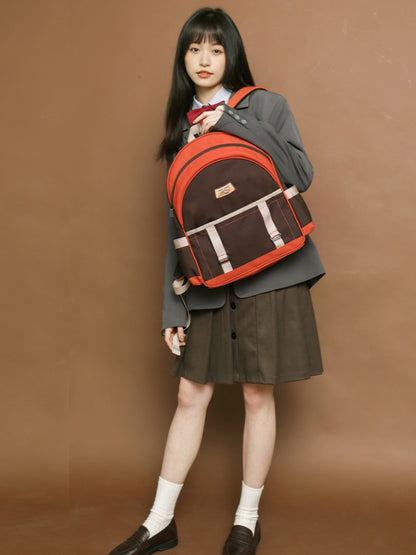 Contrast Color Backpack