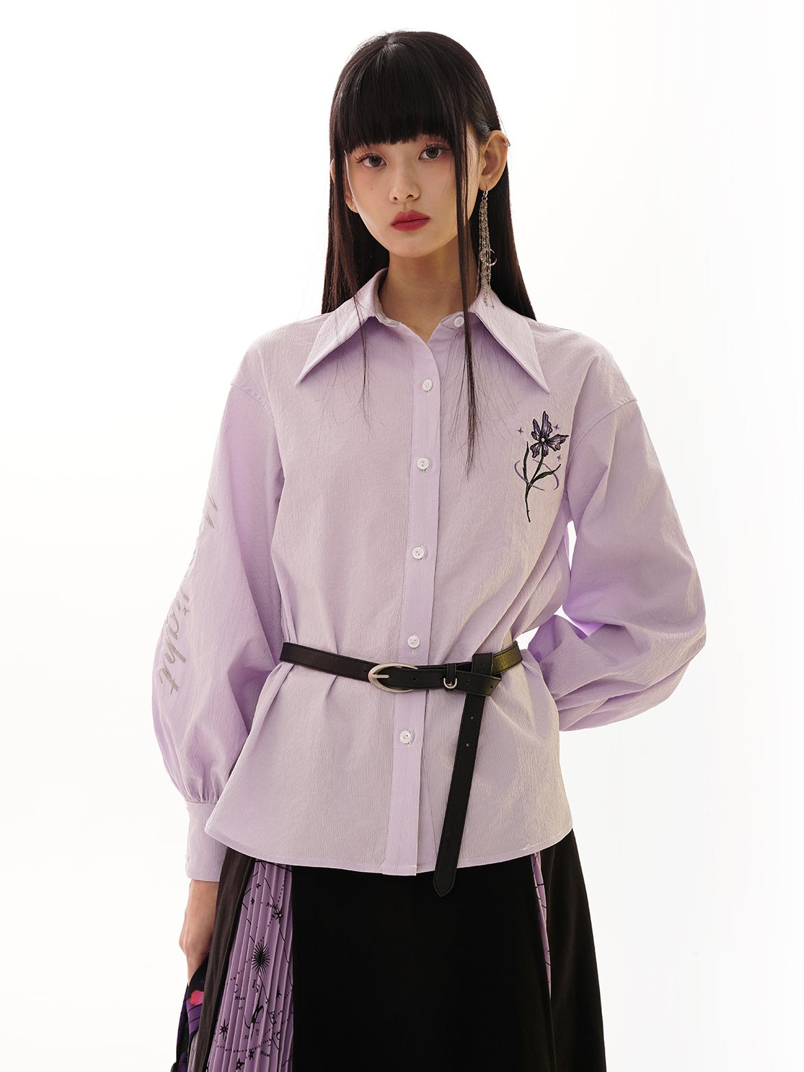 Lantern Sleeve Three-dimensional Cutting Shirt