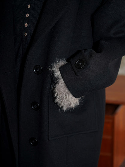 Wool Loose Long Coat