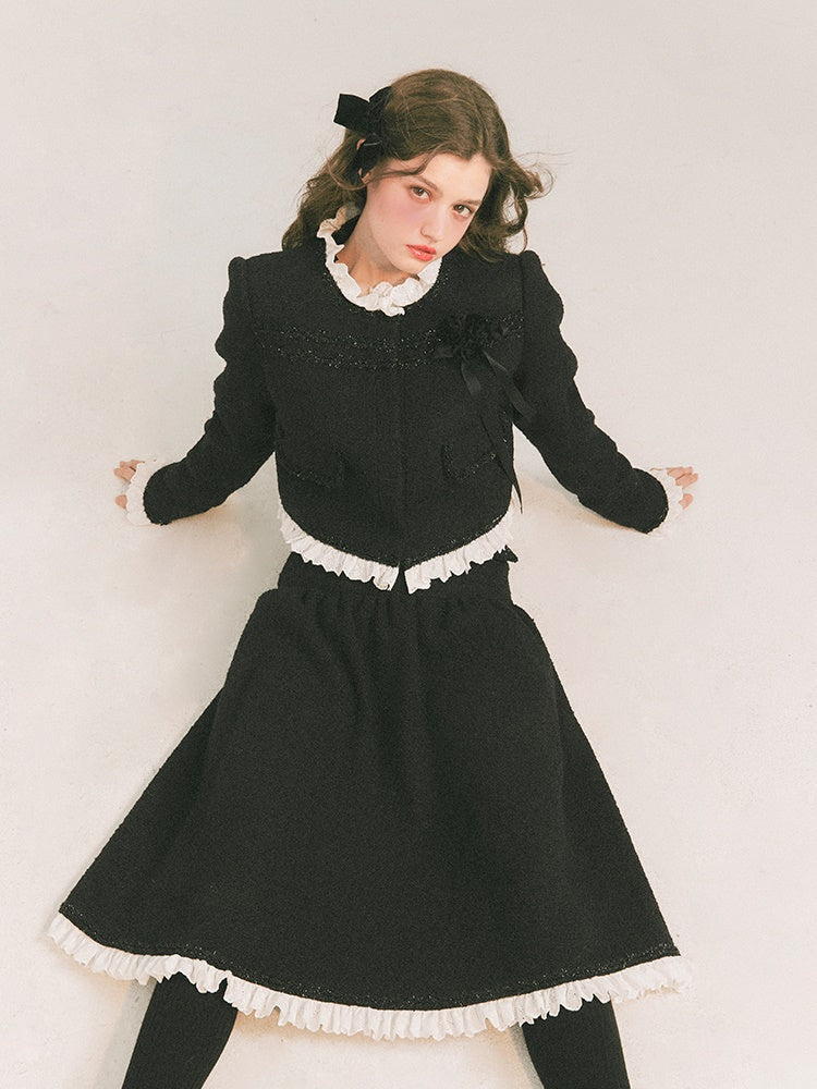 Wool Small Fragrant Jacket &amp; Skirt