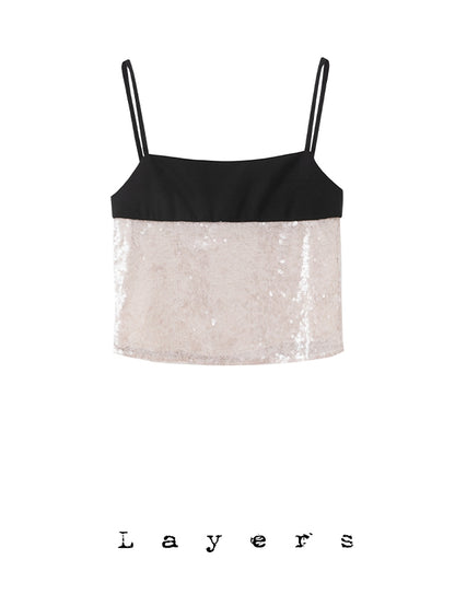 Gloss Bi-color Flare Fluffy Camisole