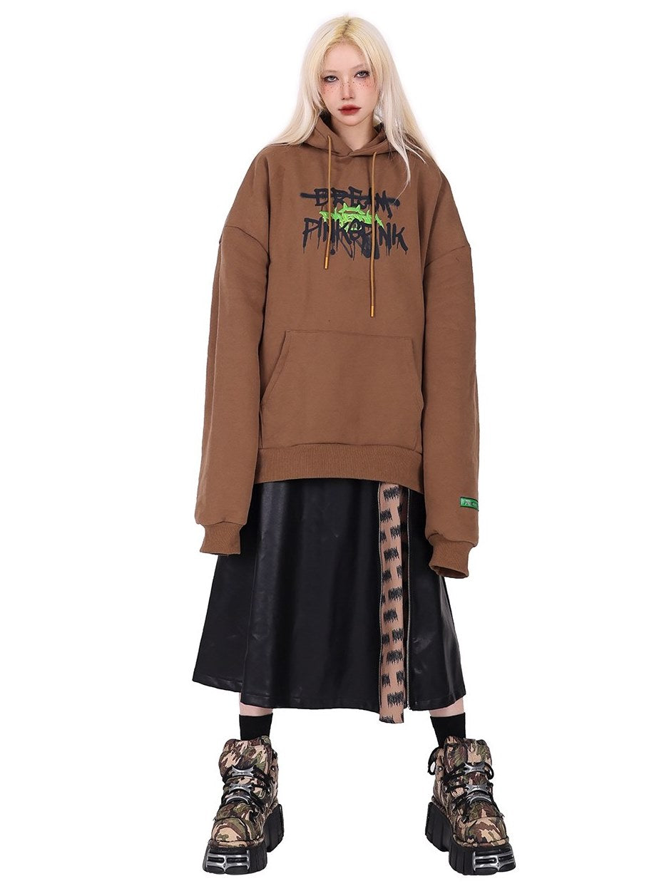 Graffiti Hooded Loose Street Sweat