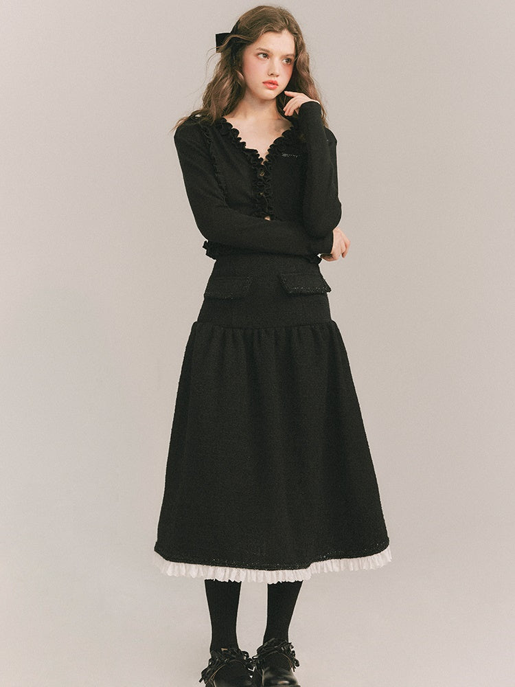 Wool Small Fragrant Jacket &amp; Skirt