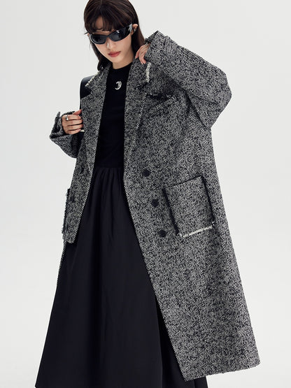 Herringbone Pattern Coat