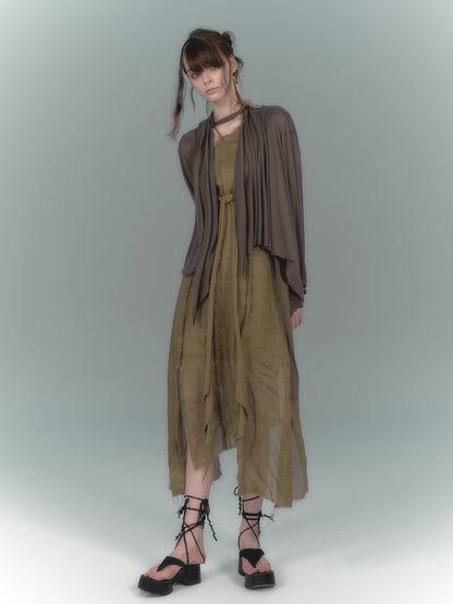 Asymmetrical Loose Outer Cardigan