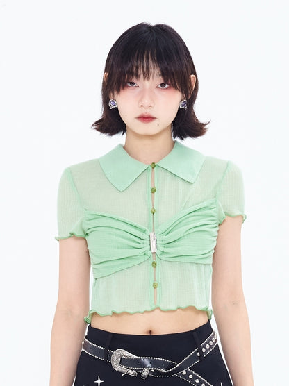 Short Solid Color Top