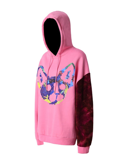 Graffiti Art Cat Loose Hooded