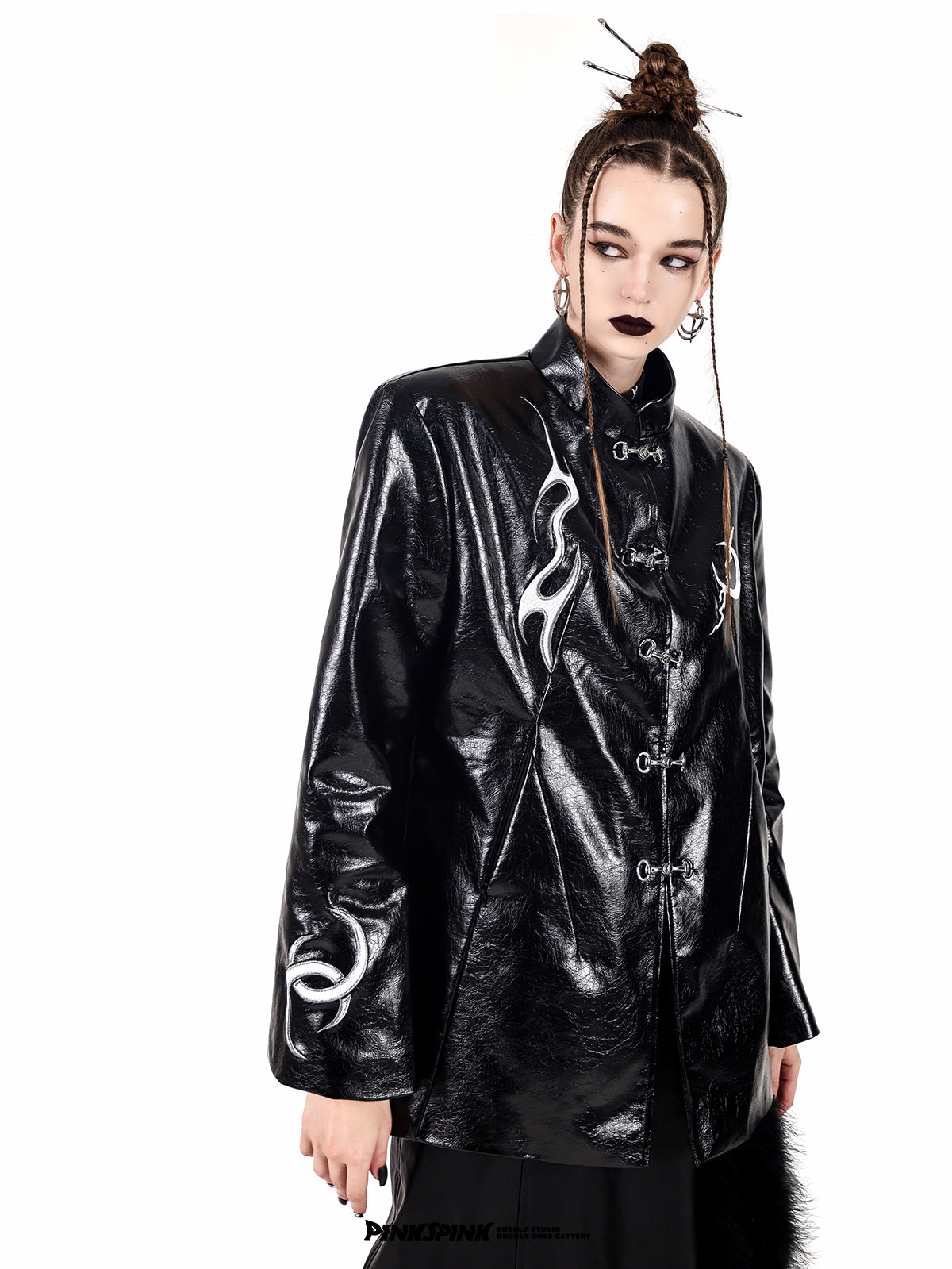 Leather Nichi Cool Jacket - PINKSPINK – ARCANA ARCHIVE