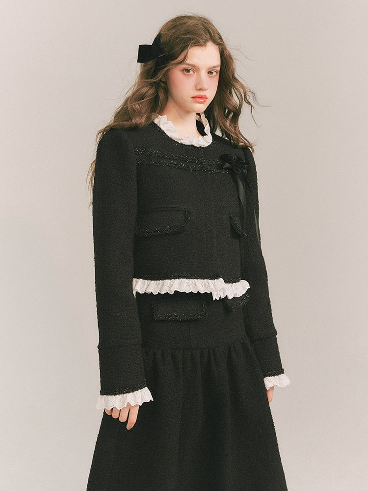 Wool Small Fragrant Jacket &amp; Skirt