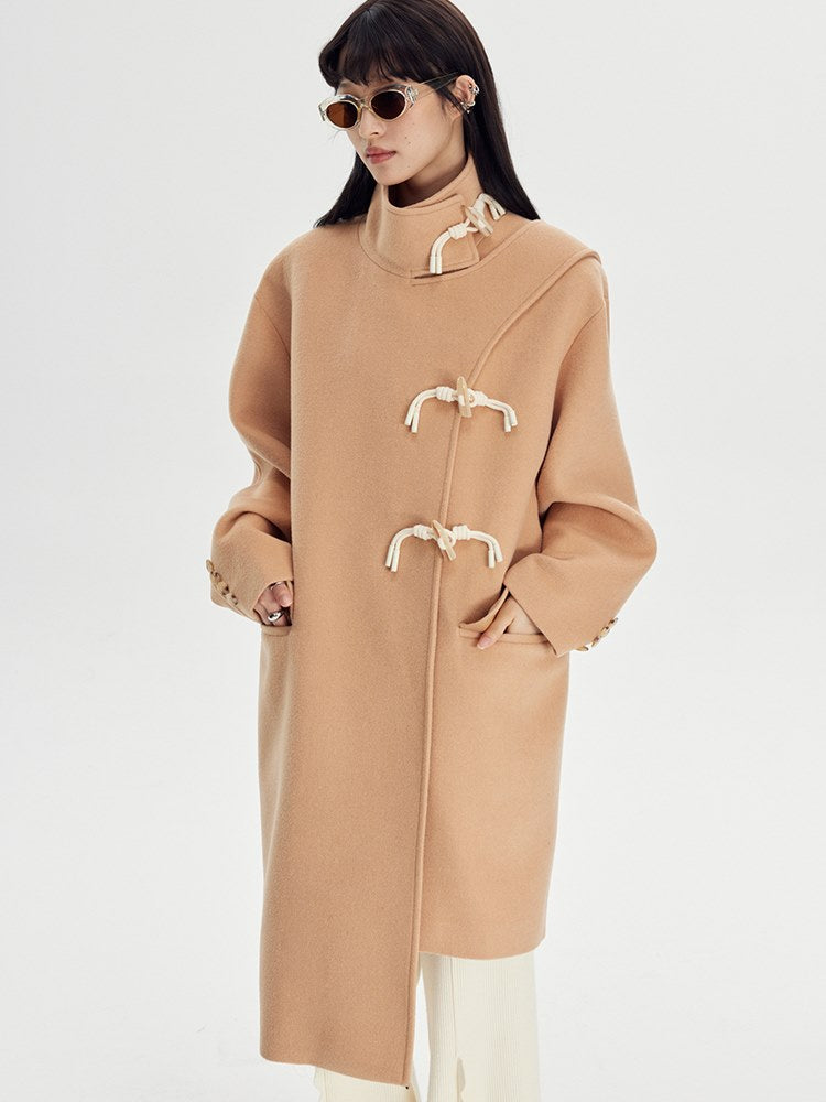 Horn Button Woolen Coat