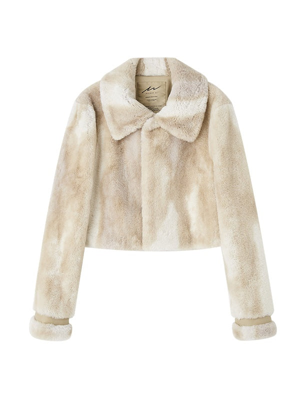 Eco-friendly Fur Short Lamb Wool Coat