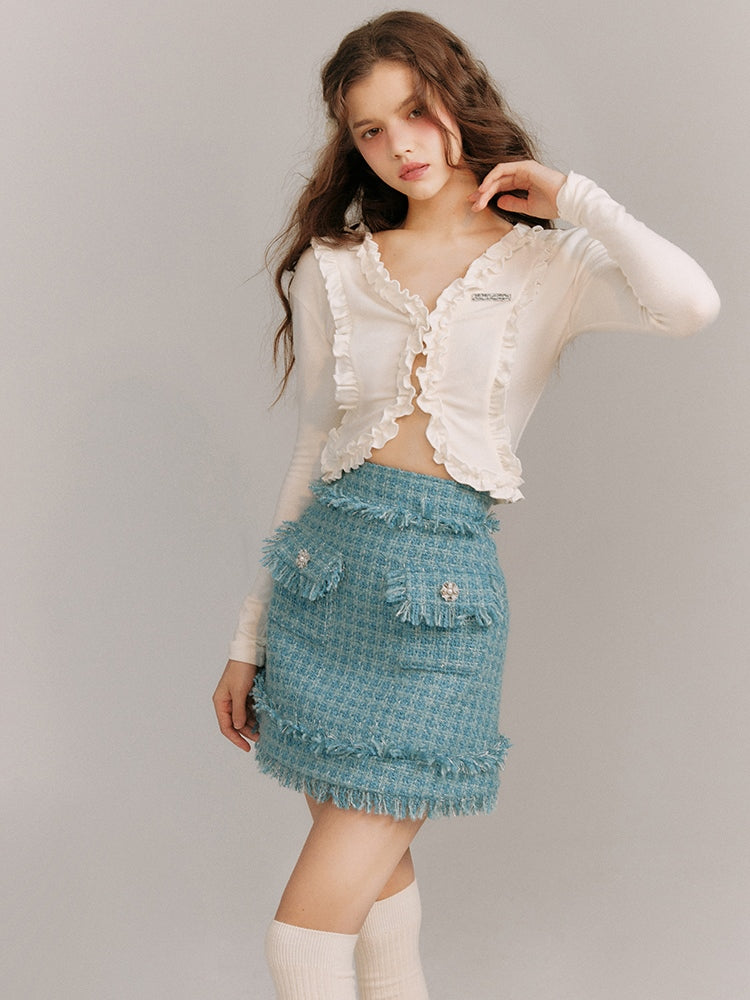 Wool Small Fragrance Jacket &amp; Skirt