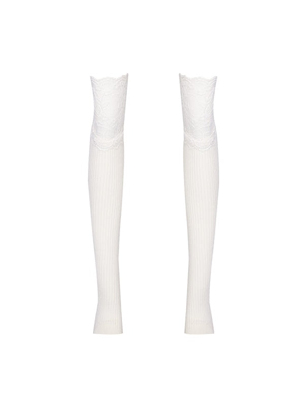 Elastic Lace Stitch Leg Sleeves