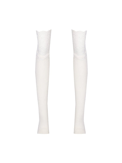 Elastic Lace Stitch Leg Sleeves