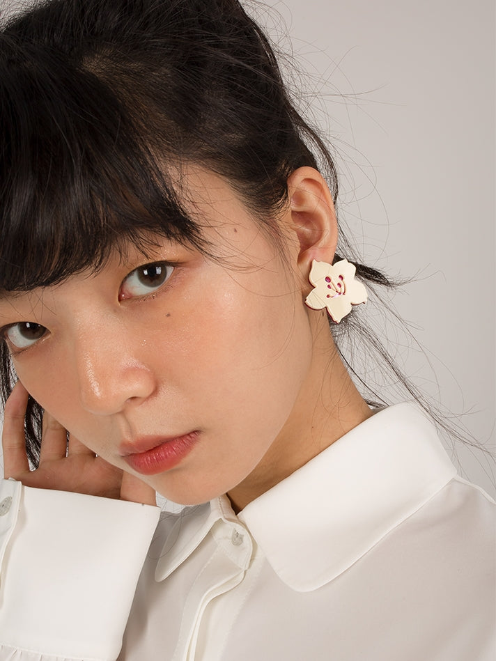 Cherry Blossom Pattern Earrings