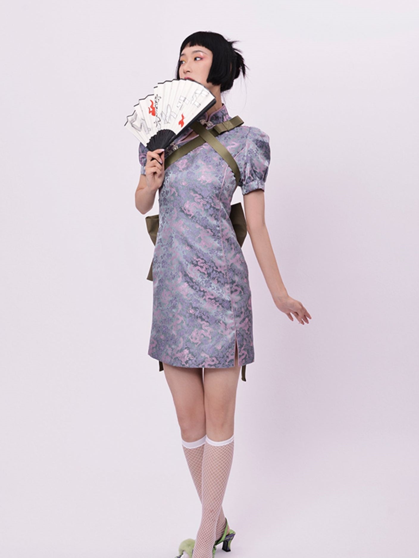 Cheongsam Cosplay Stickerei ein Stück