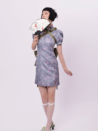 CHEONGSAM COSPLAY EMBROIDERY ONE-PIECE