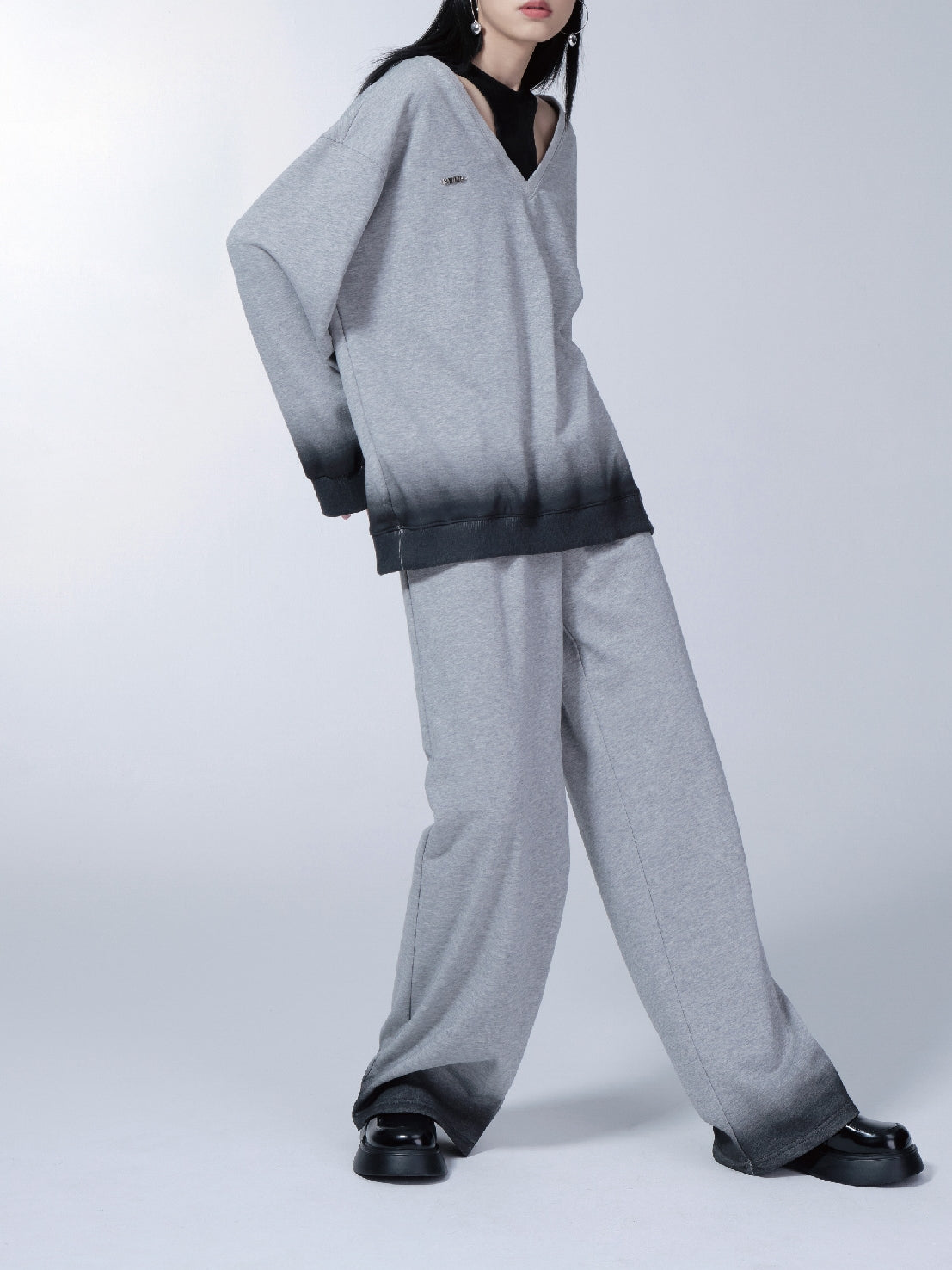 Gradation Casual Loose Sweat Pants