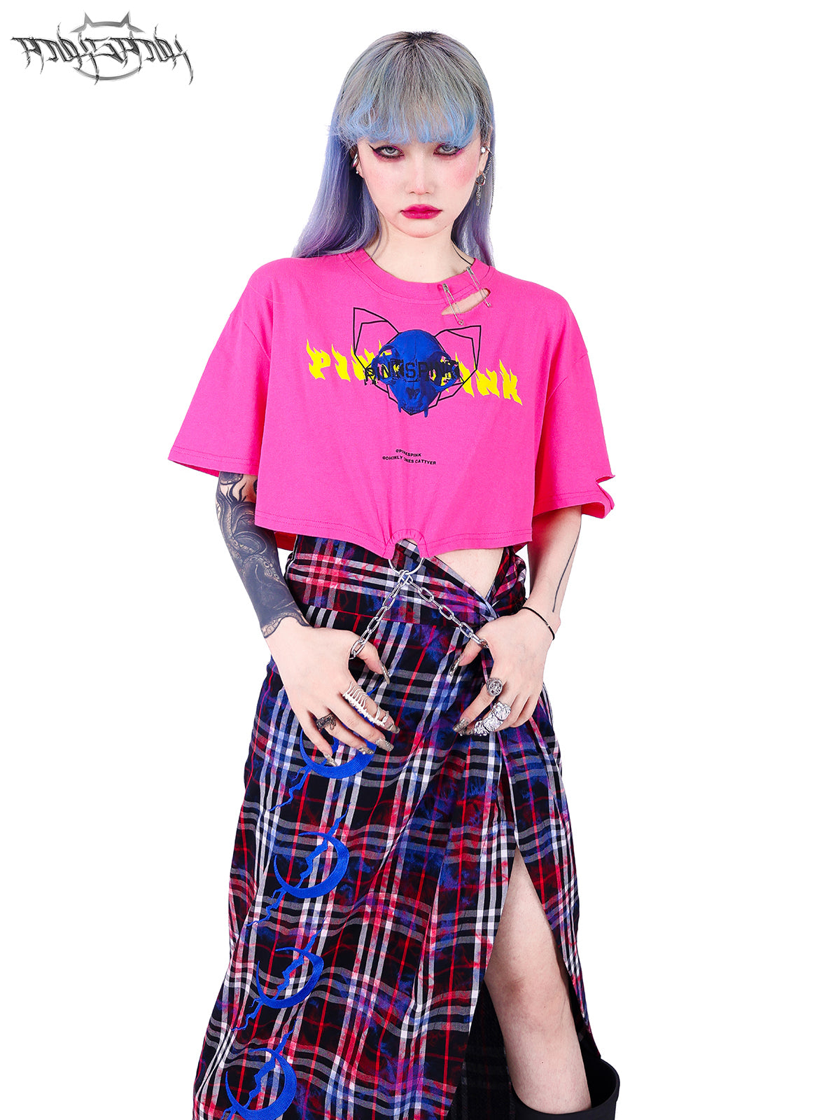 Cropped Loose Nichi Ring T-shirt - PINKSPINK – ARCANA ARCHIVE