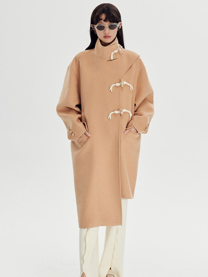 Horn Button Woolen Coat