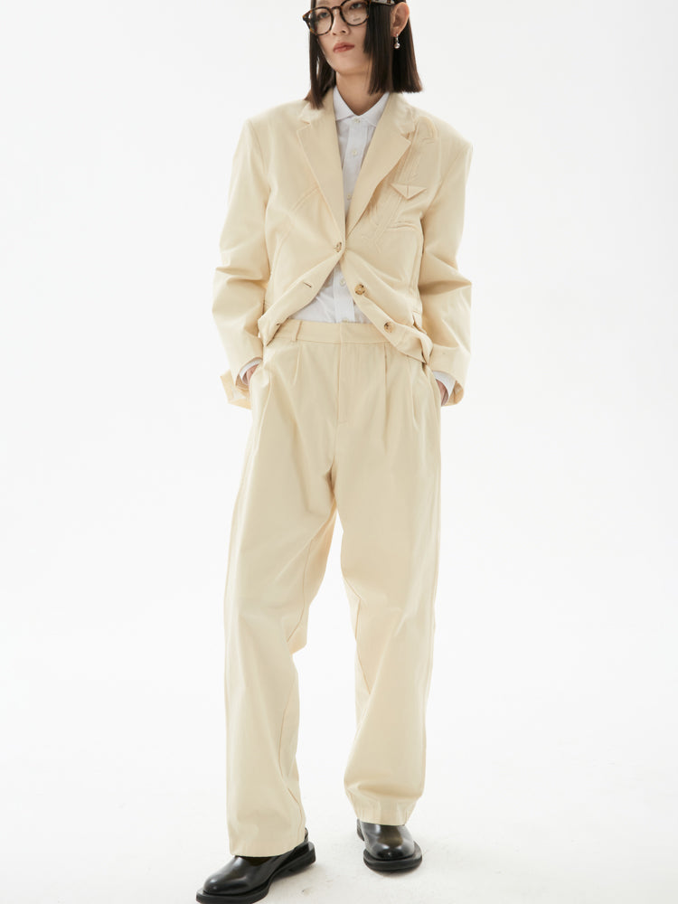 Cotton Strait Trousers