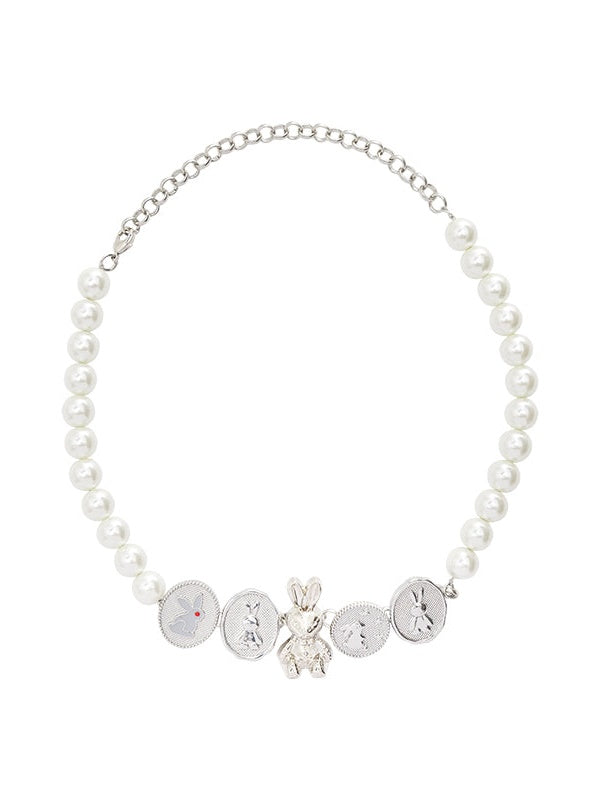 Bunny Combination Pearl Chocker