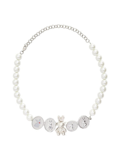 Bunny Combination Pearl Chocker