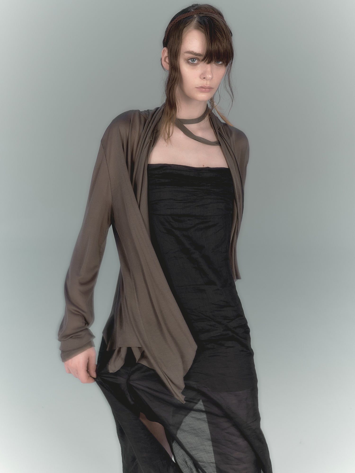 Asymmetrical Loose Outer Cardigan