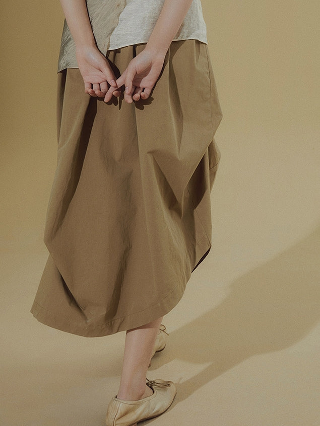 Cotton IRREGULAR SKIRT