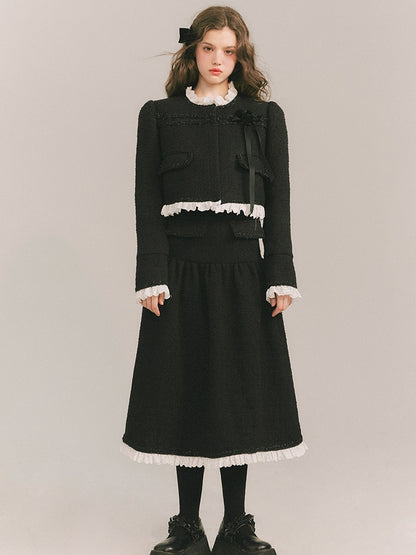 Wool Small Fragrant Jacket &amp; Skirt