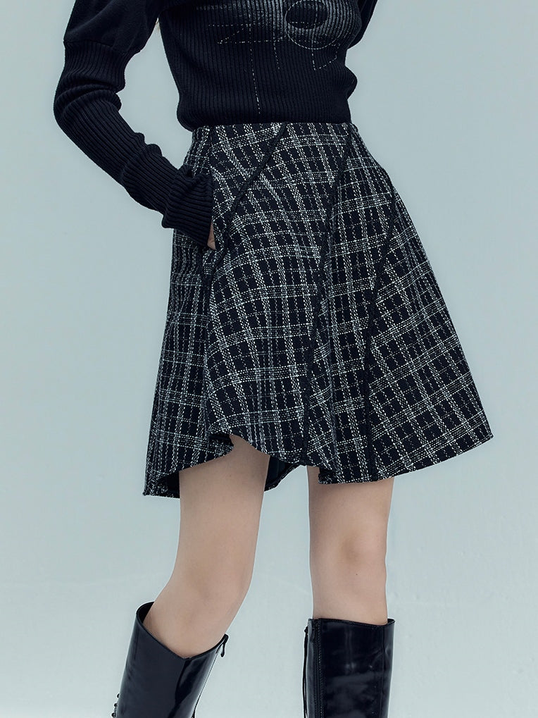 Classic Check Short Jacket &amp; Skirt