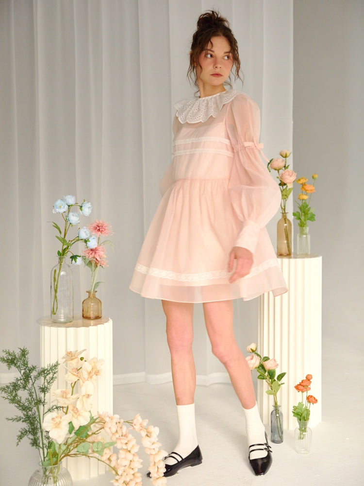 Pink Organza Dress