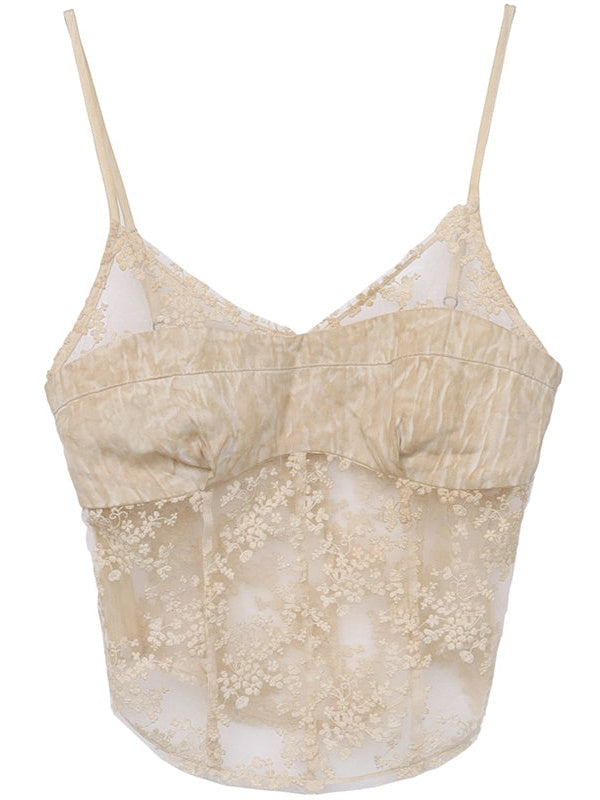 Lace Jacquard Camisole