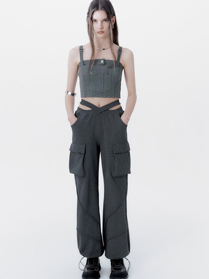 THREE-DIMENSIONAL POCKET VEST &amp; CASUAL PANTS