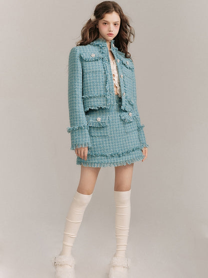 Wool Small Fragrance Jacket &amp; Skirt