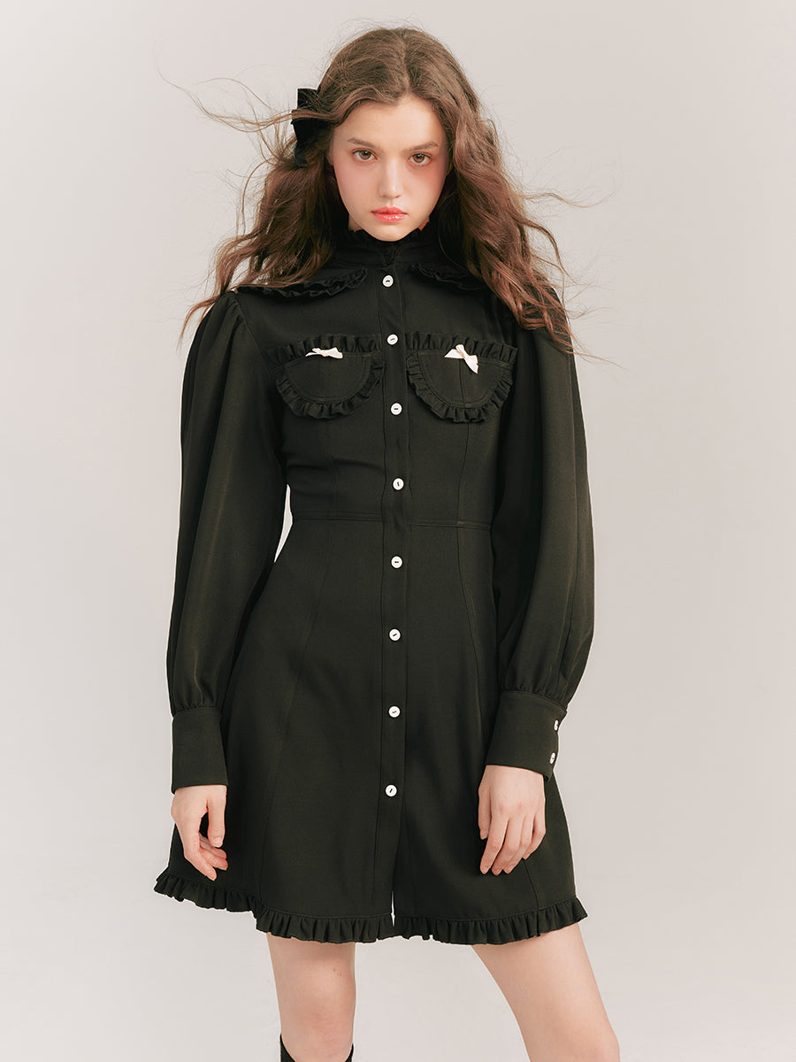 Fairytale Double Collar Shirt Dress