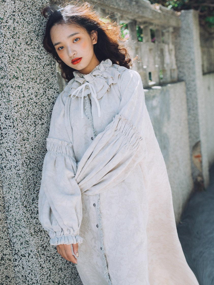 French Girl Loose Lace Cotton Linen Dress – ARCANA ARCHIVE