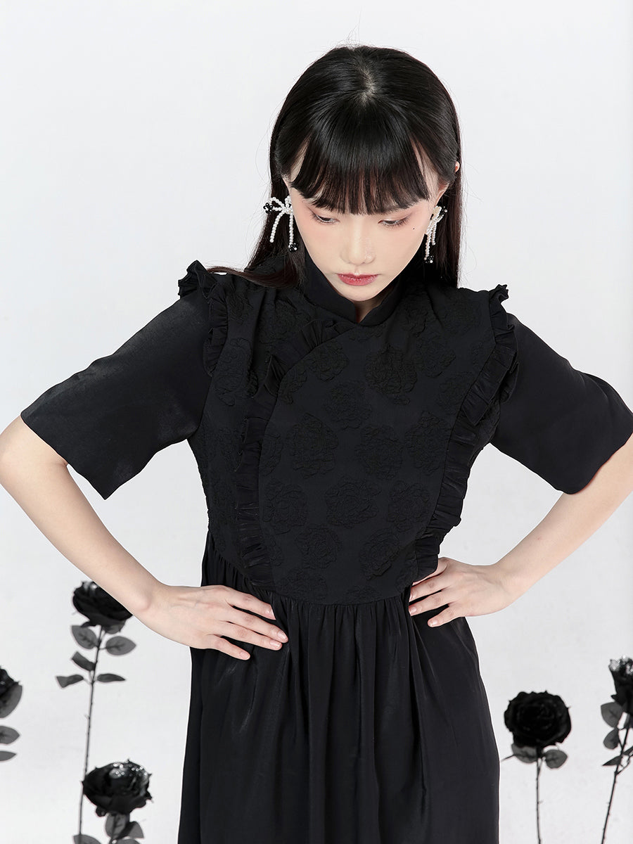 MID-LENGTH CHEONGSAM Fringe Dress