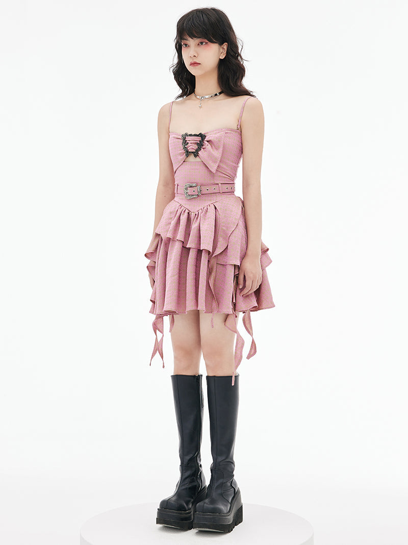 Irregular Hem Dress with Removable Straps Irregular Hem Dress with Removable Straps