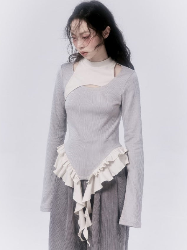 Deconstructed Frill Top -Salthe – ARCANA ARCHIVE