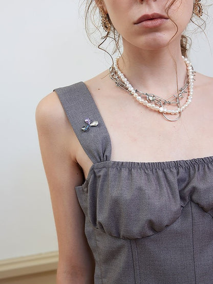 French Fishbone Corset Sling Top