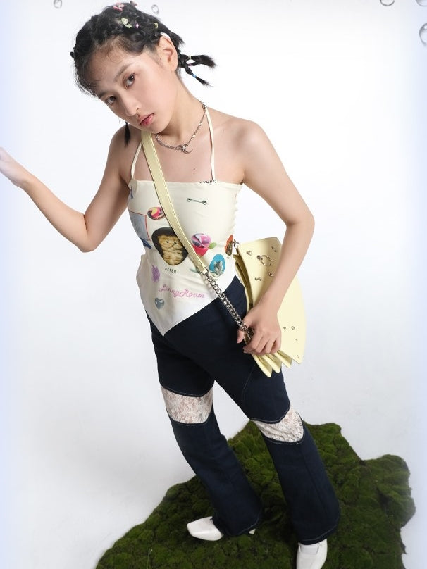 Halter Neck Printed Sling