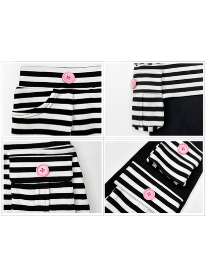 Striped Panel Pants