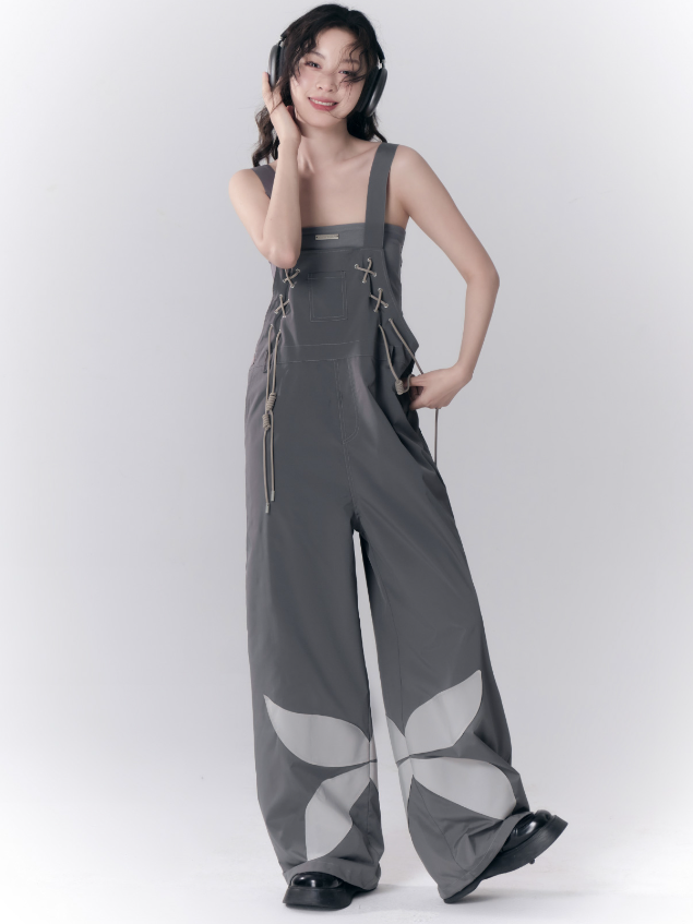 Cross Tie Butterfly Overalls