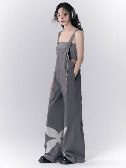 Cross Tie Butterfly Overalls