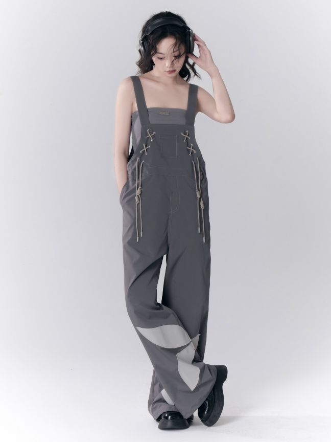 Cross Tie Butterfly Overalls