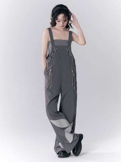 Cross Tie Butterfly Overalls