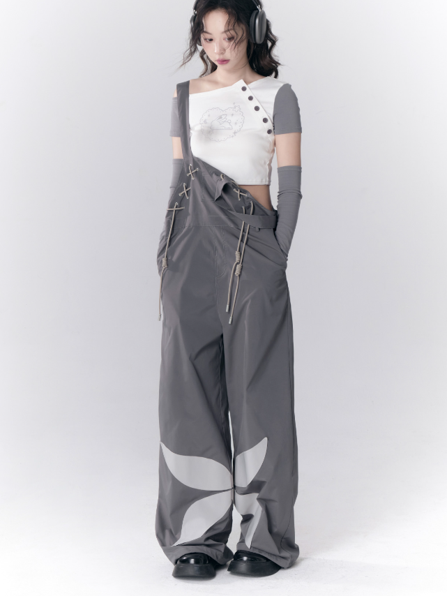 Cross Tie Butterfly Overalls