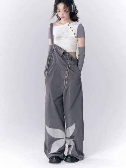 Cross Tie Butterfly Overalls